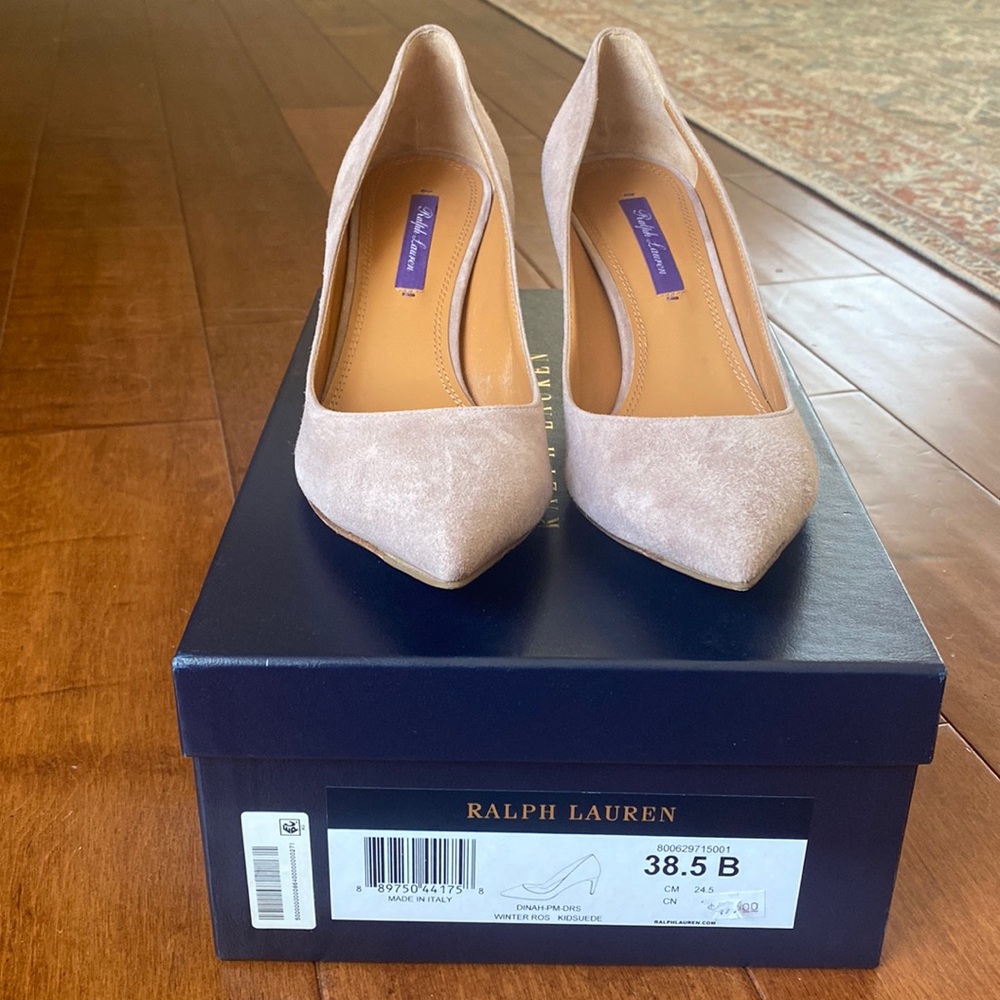 Taupe Suede Pumps